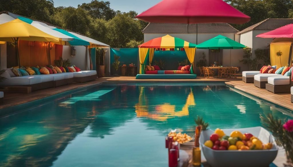 how to cover a pool for a party