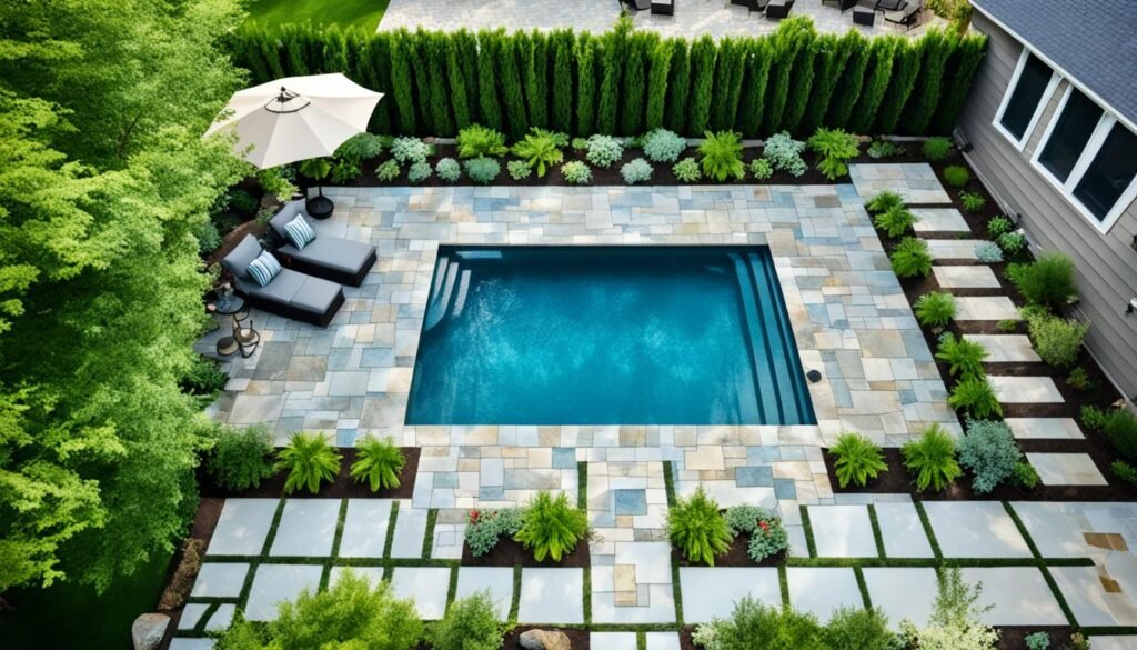 How do you hide an automatic pool cover?