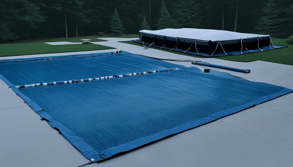 Troubleshooting automatic pool cover with excess water